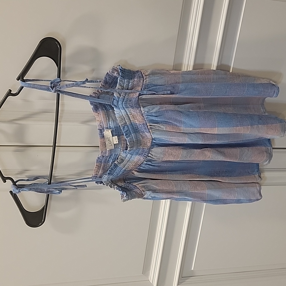 Loft tank top with tie shoulder straps size MP